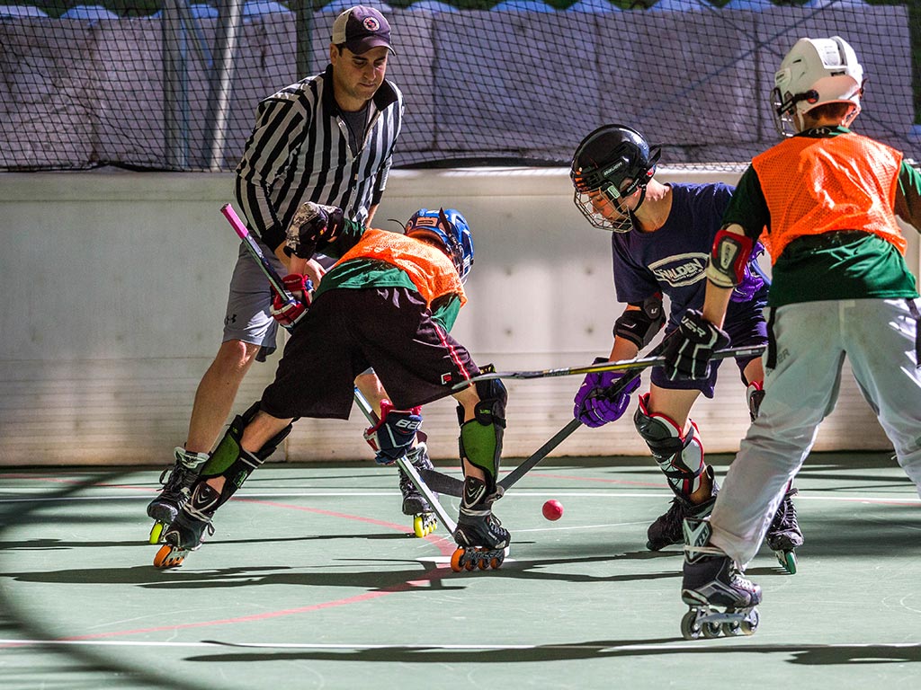 Hockey at summer camp