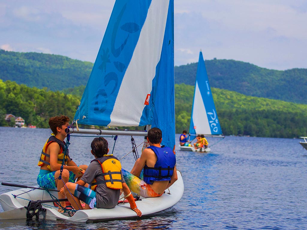 Sailing on Brant Lake in New York