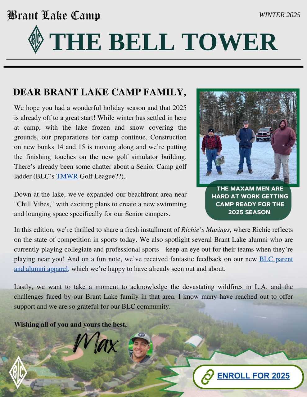 The Bell Tower Winter 2025 cover